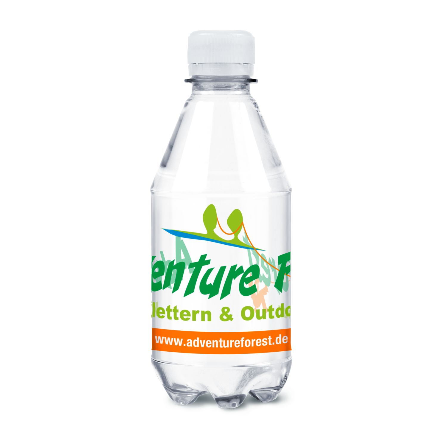 330 ml PromoWater - Mineralwasser, mit Kohlensäure, Hergestellt in Deutschland - Folien-Etikett