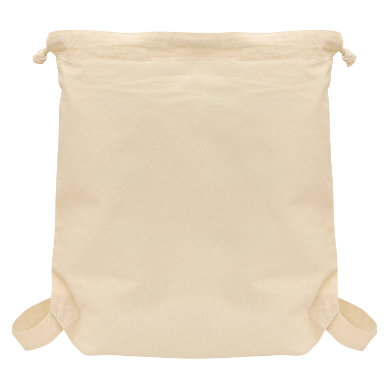 KANTO - Rucksack aus Baumwolle mit 2 Schultergurten - natur - 38 cm x 44 cm