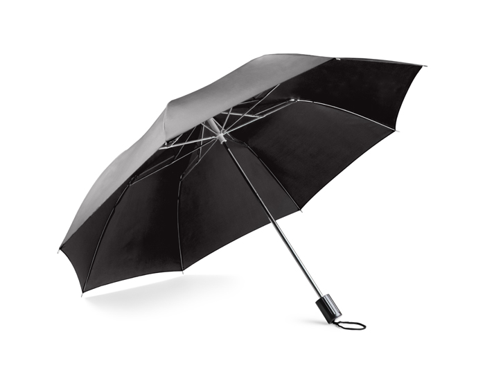 Faltbarer Regenschirm SAMER - schwarz
