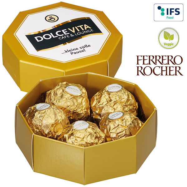 8-Eck-Geschenkbox mit Ferrero Rocher