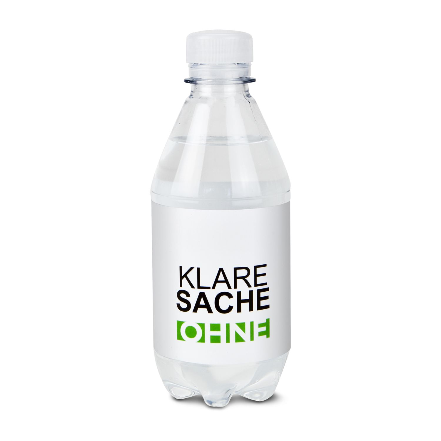 330 ml PromoWater - Mineralwasser, still, Hergestellt in Deutschland - Folien-Etikett